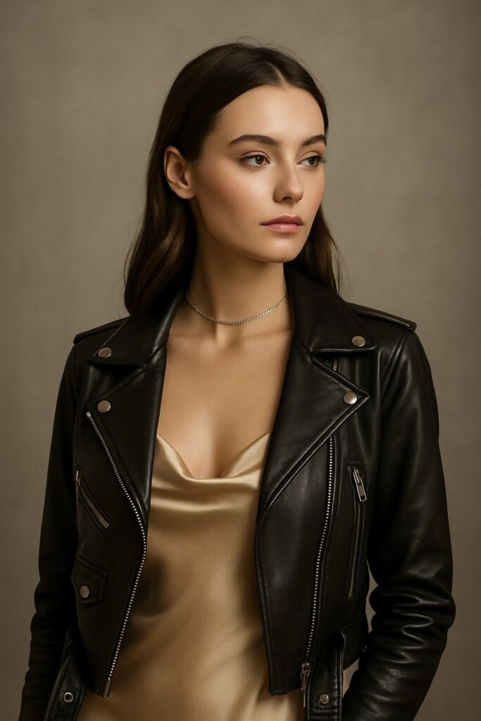 Silky slip dress styled for everyday looks