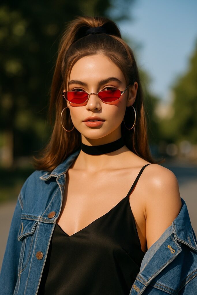 Thrift shopping for 90s fashion pieces