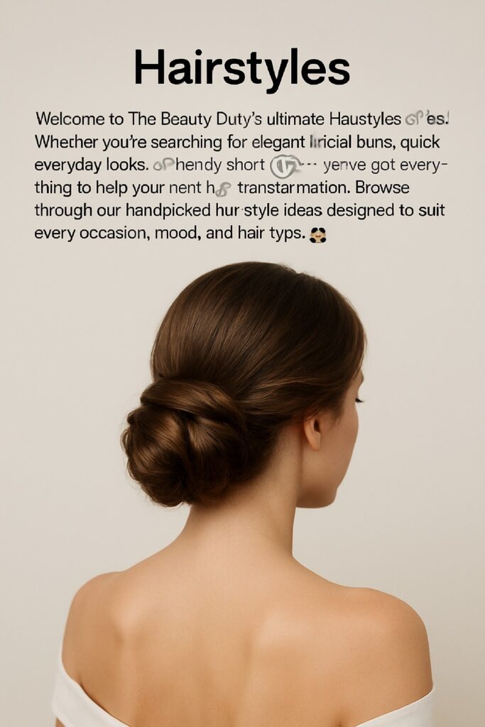Back view of a woman with a polished low bun hairstyle, wearing an off-shoulder white top – elegant look for bridal or formal hairstyle inspiration