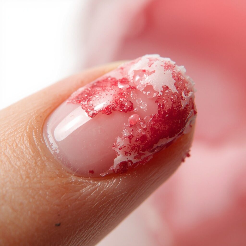 Gel polish peeling off after acetone soak