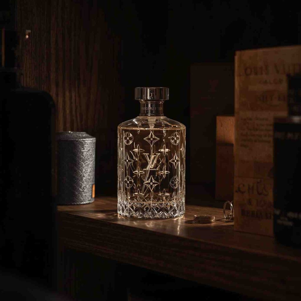 Louis Vuitton fragrance bottle stored in a cool, dark place