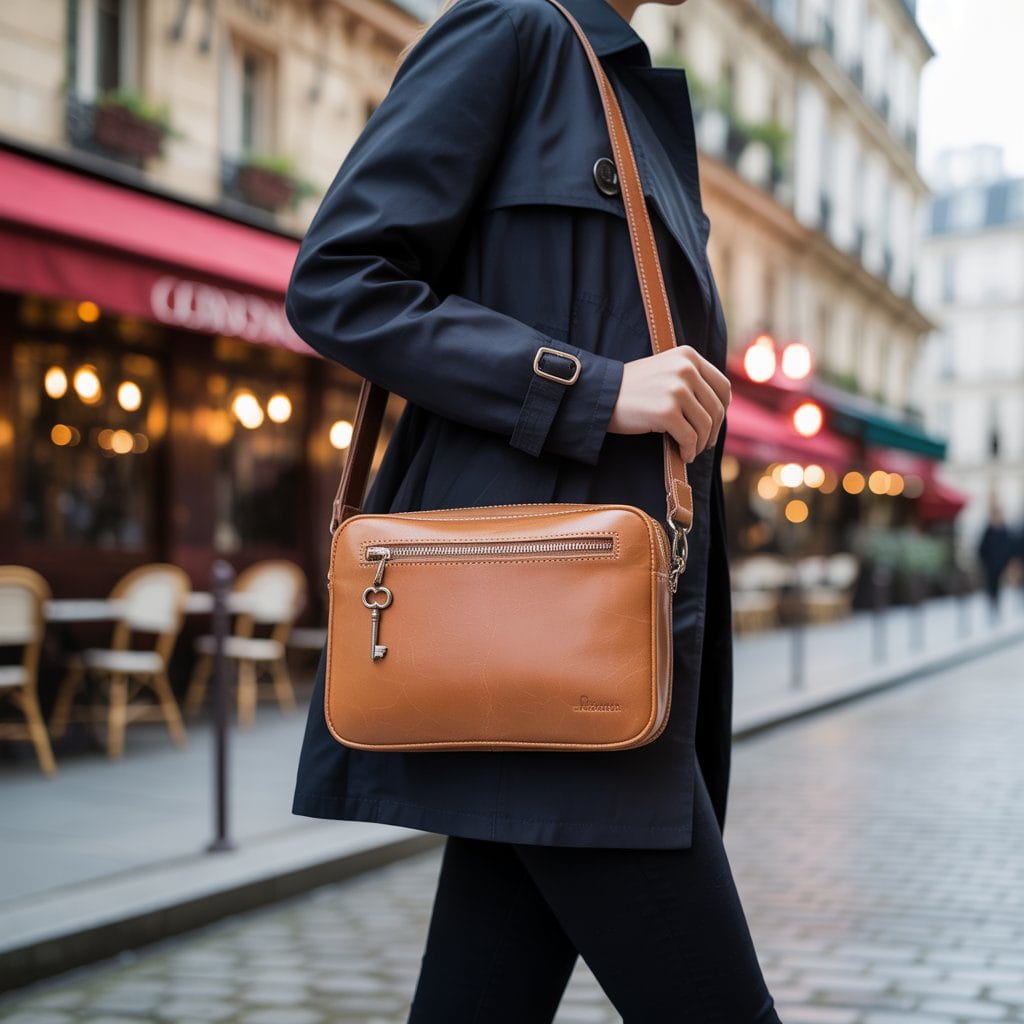 a cross body bag for women in brown
