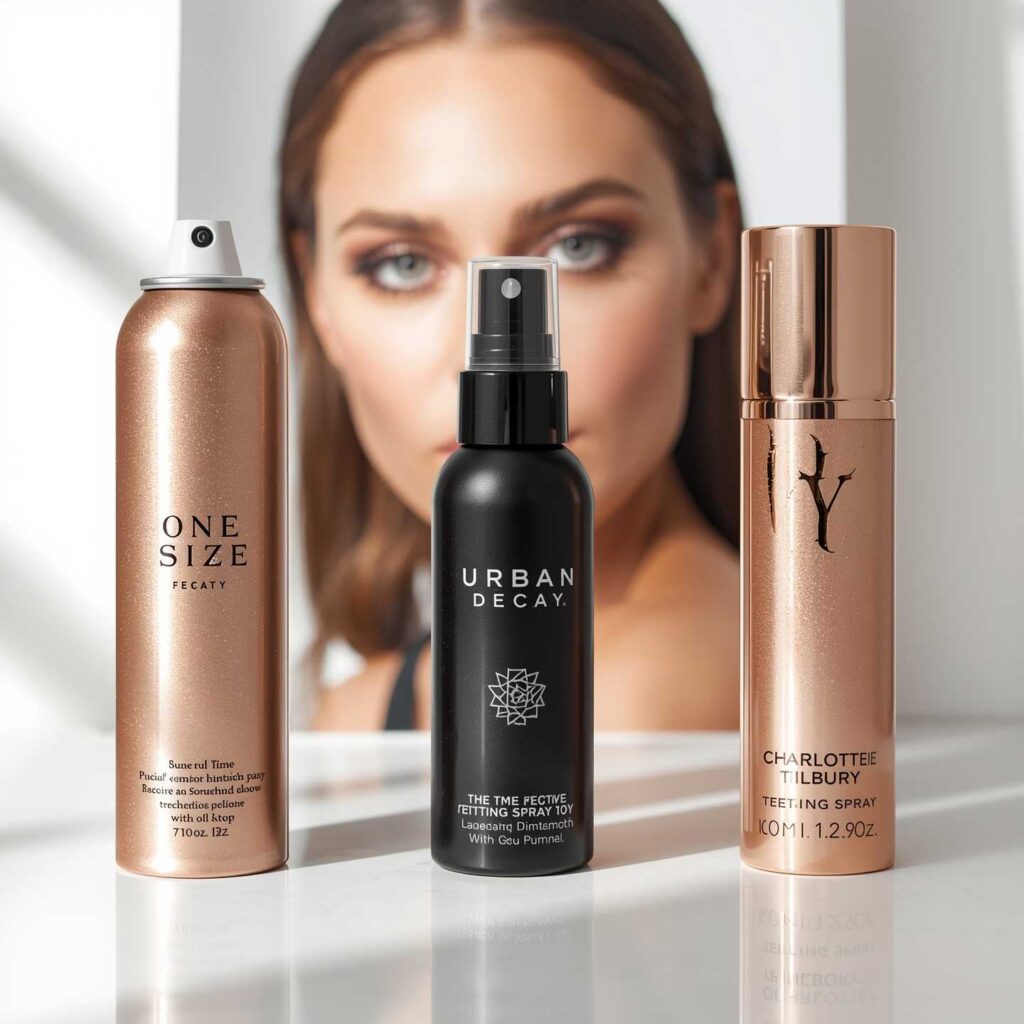 Comparison of One Size Setting Spray with Urban Decay and Charlotte Tilbury