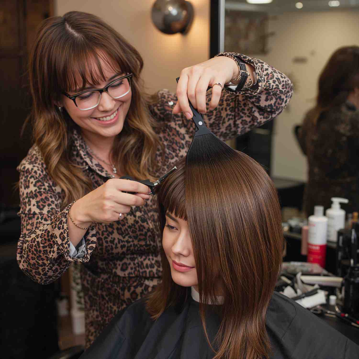 how to cut curtain bangs