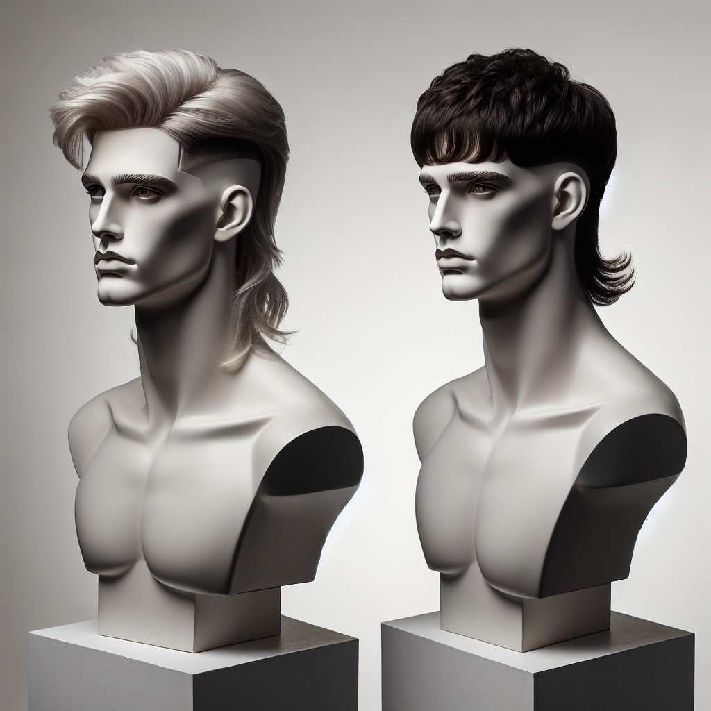 Modern mullet and man bob haircut trend for men 2025