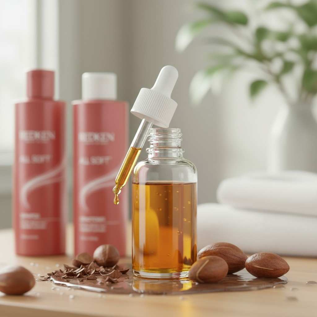 Argan oil ingredient in Redken All Soft range for shine and smoothness