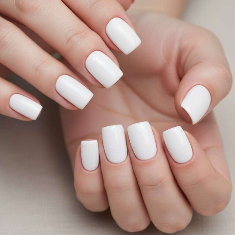 white nail designs