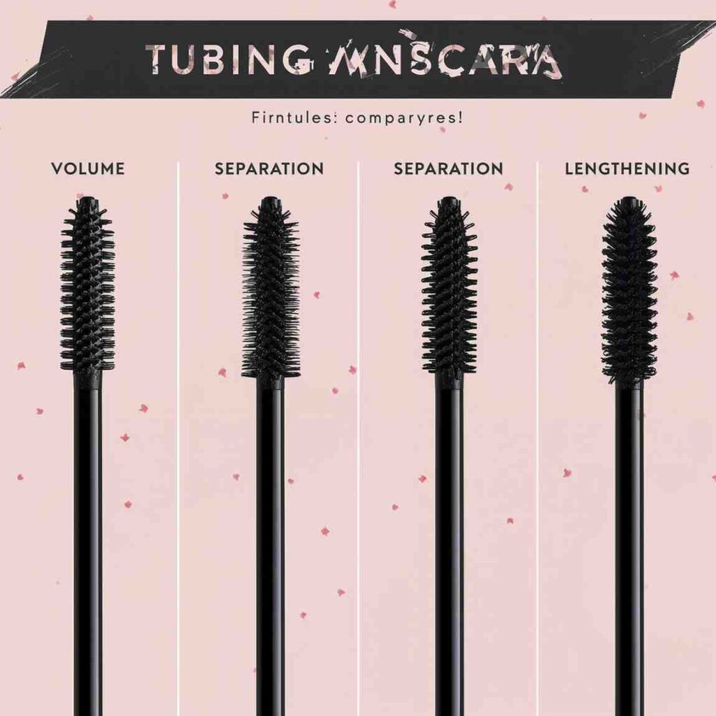 Comparison of different tubing mascara wand styles for volume, curl, separation, and lengthening