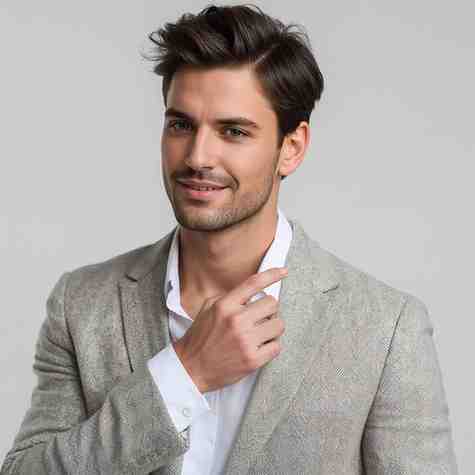 Confident man wearing his signature fragrance, representing the best cologne for men in 2025.