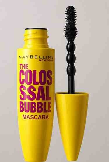 Maybelline Colossal Bubble Mascara tube close-up showing bubble brush design