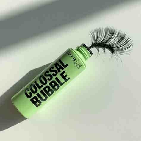 Maybelline Colossal Bubble Mascara review product photo for beauty blog post