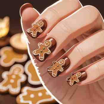  gingerbread nails