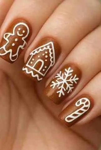 gingerbread nails
