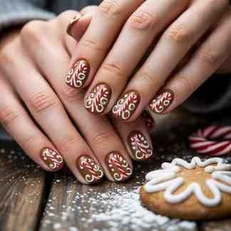  gingerbread nails
