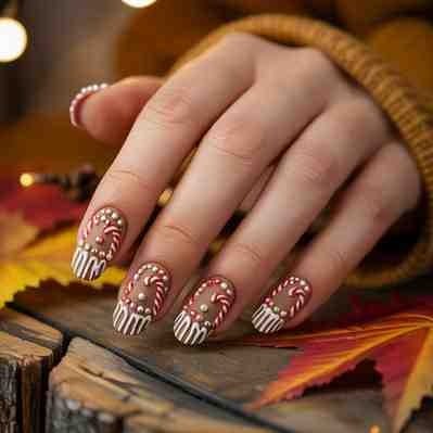  gingerbread nails