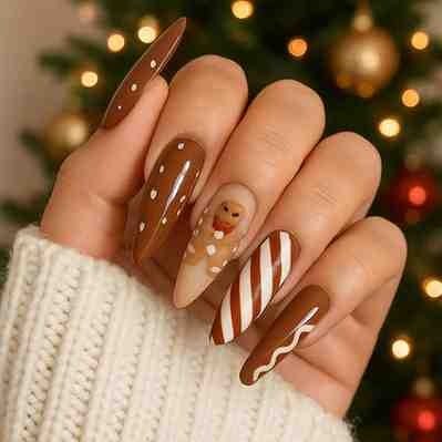  gingerbread nails